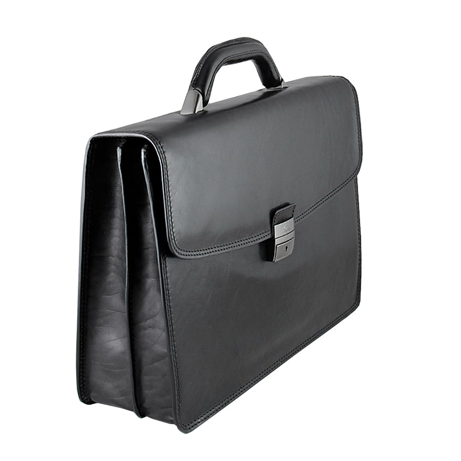 Aktetas leer zwart Tony Perotti Italico 8008-40 nero