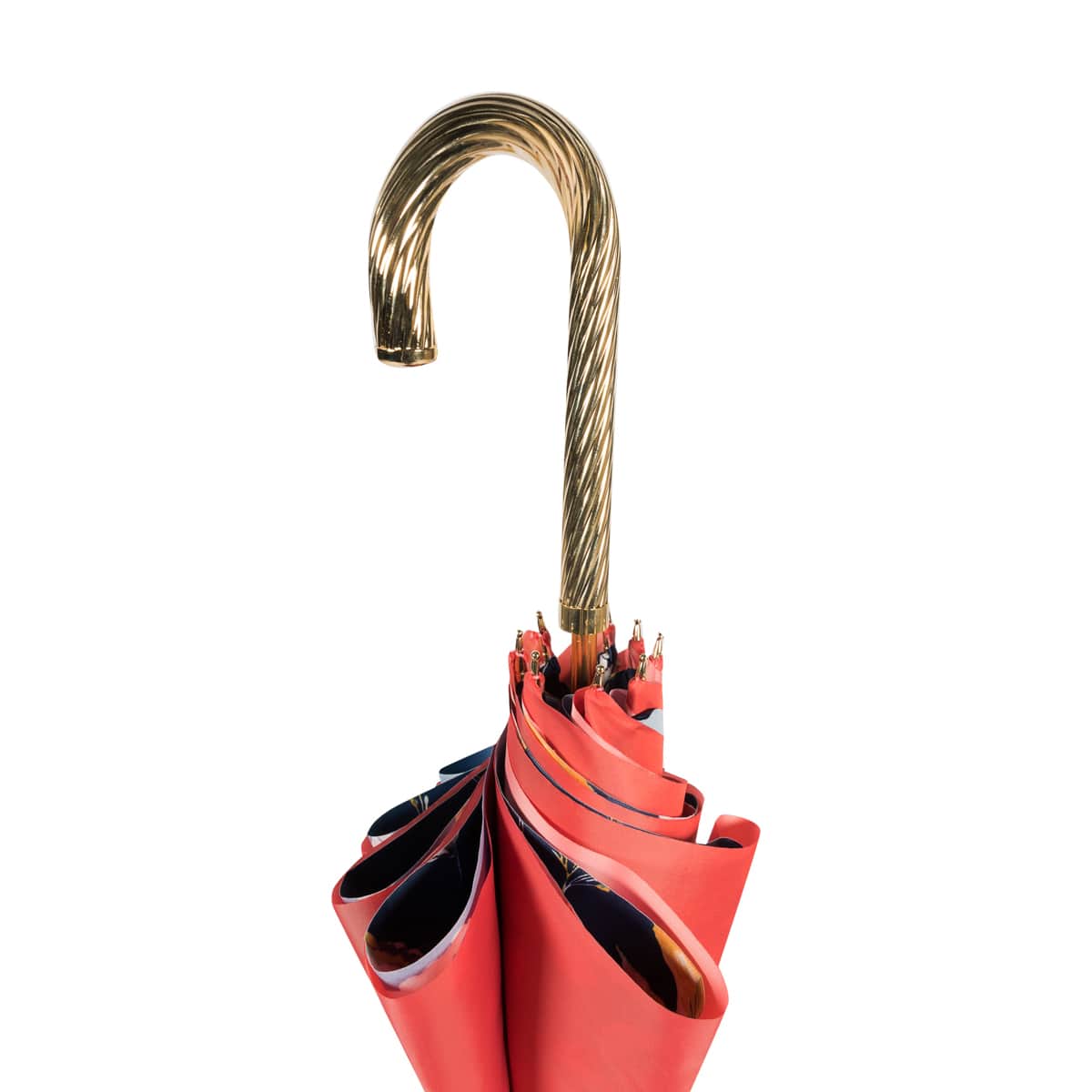 Beautiful women's coral Pasotti Magnolia Spring Umbrella - img 5