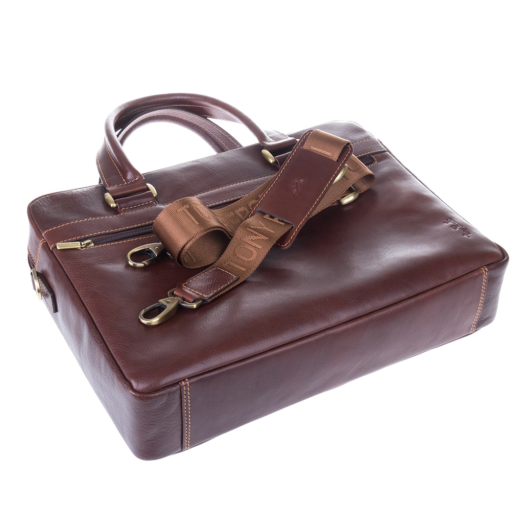 手帳用ブリーフケース レザー ブラウン トニーペロッティ イタリコ 9637-38 モロ