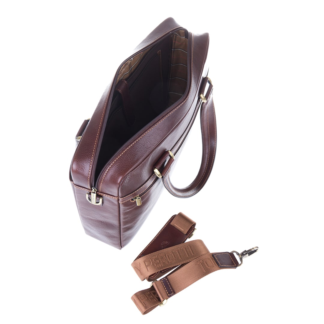 手帳用ブリーフケース レザー ブラウン トニーペロッティ イタリコ 9637-38 モロ