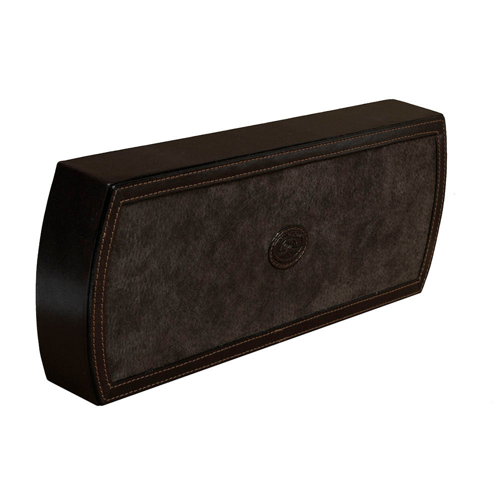 Tony Perotti Scrittoio 1321 moro — the suede underside with the oval embossed Tony Perotti turtle