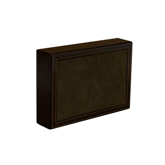 Tony Perotti Scrittoio 1319 moro — the suede underside inside its stitched leather border