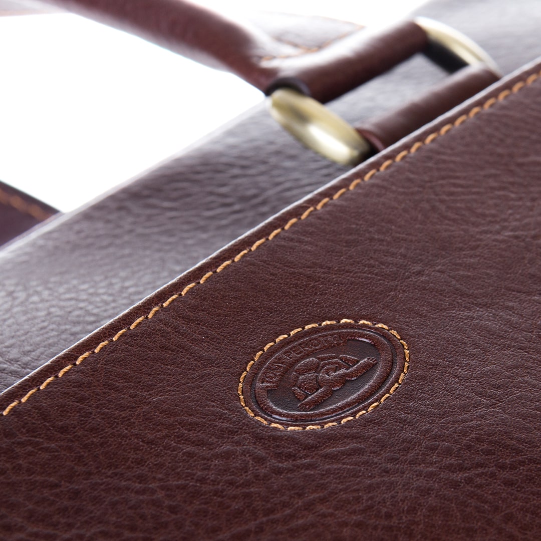 手帳用ブリーフケース レザー ブラウン トニーペロッティ イタリコ 9637-38 モロ