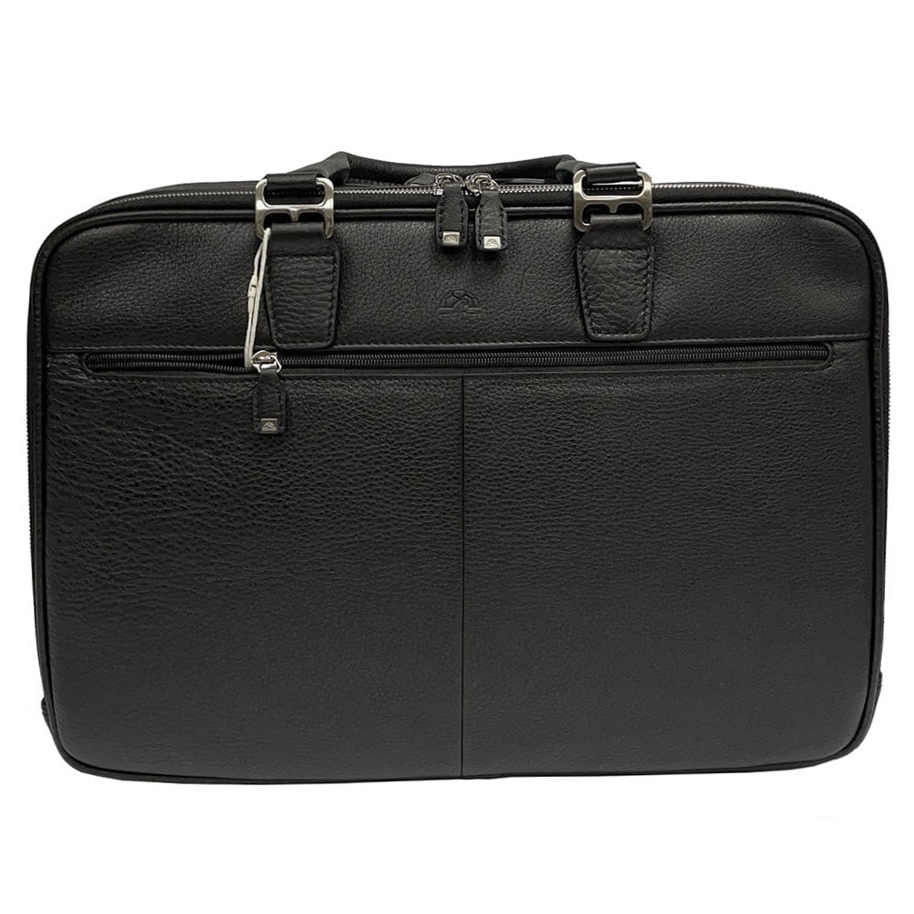ノートブック用ブリーフケース レザー ブラック Tony Perotti Contatto 8976 nero