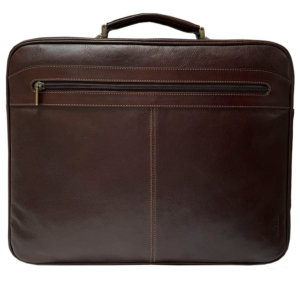 Briefcase men's leather brown Tony Perotti Italico 8751 moro