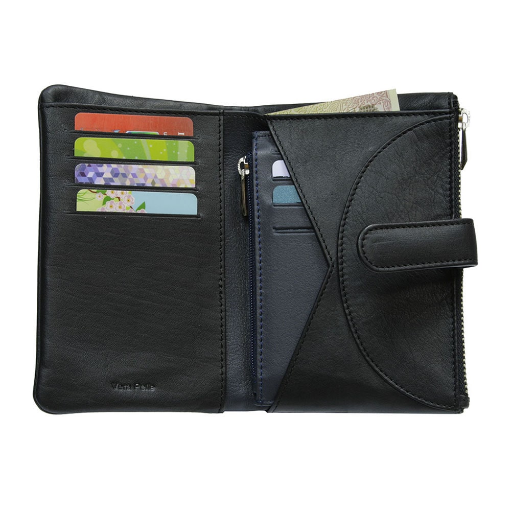 Гаманець жіночий шкіряний чорний Tony Perotti Diamante 2011 nero