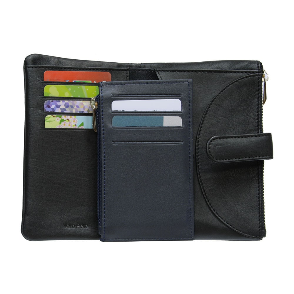 Гаманець жіночий шкіряний чорний Tony Perotti Diamante 2011 nero