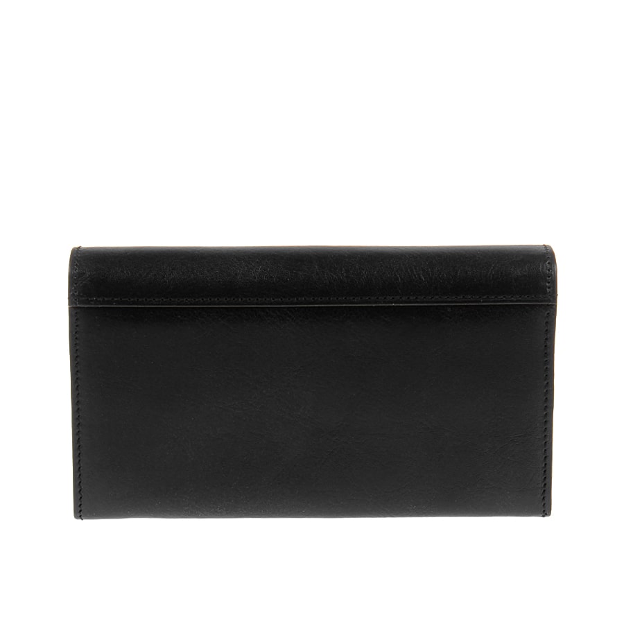 Portemonnee dames leer zwart Tony Perotti Italico 1073 nero