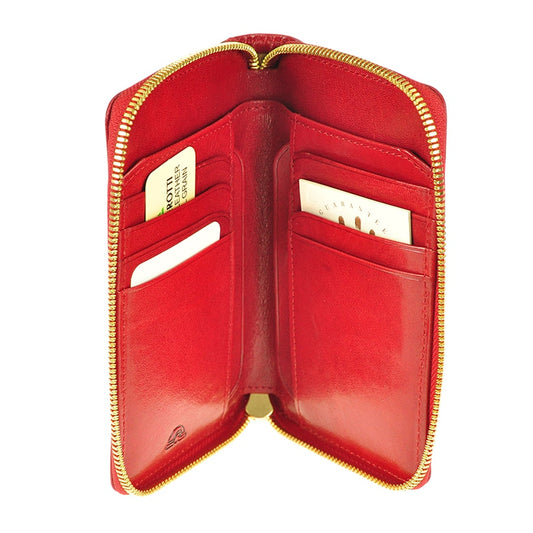 Portemonnee dames leer kersen Tony Perotti Topkapi 3441 rosso