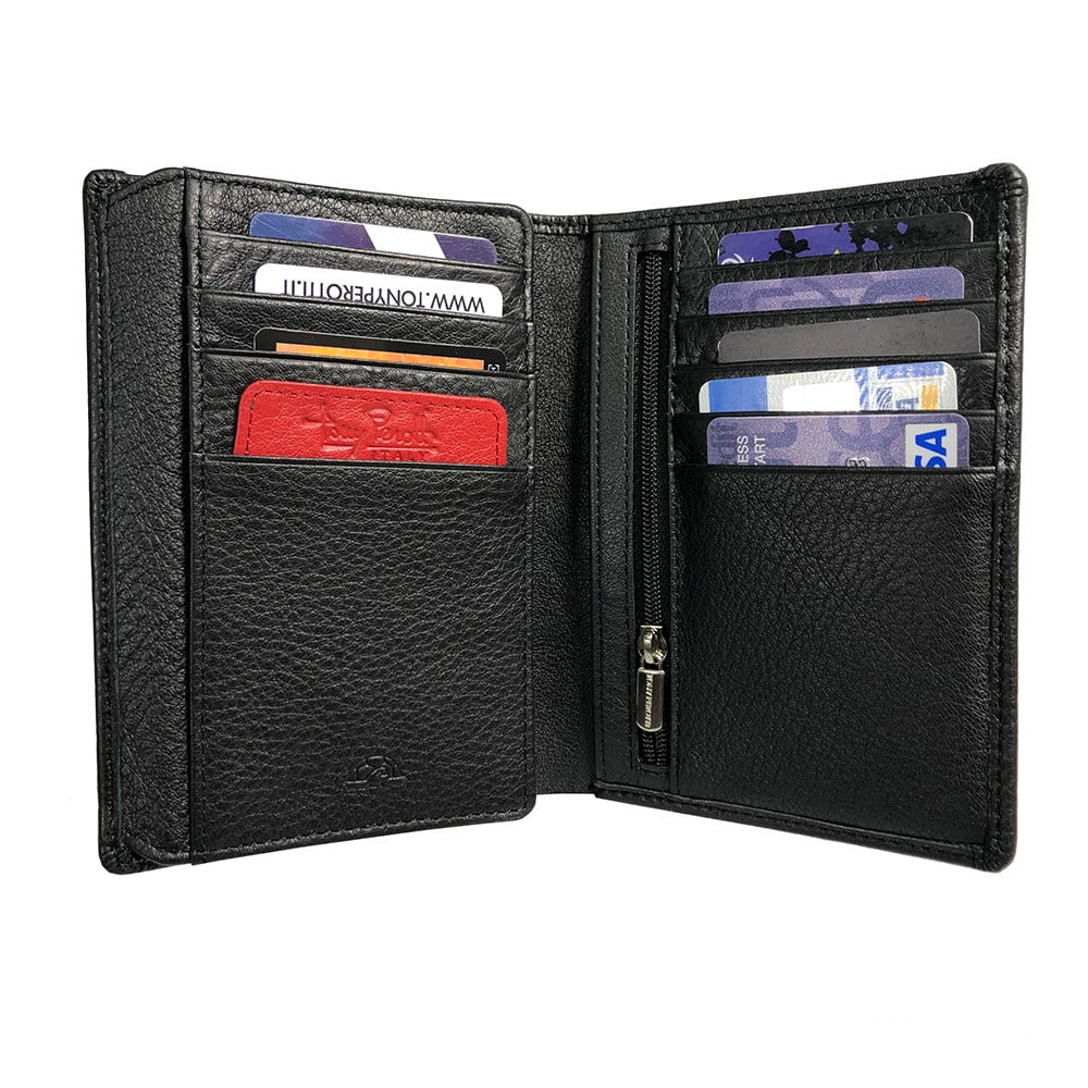 財布 メンズ ブラック レザー Tony Perotti Inserto 3351 nero