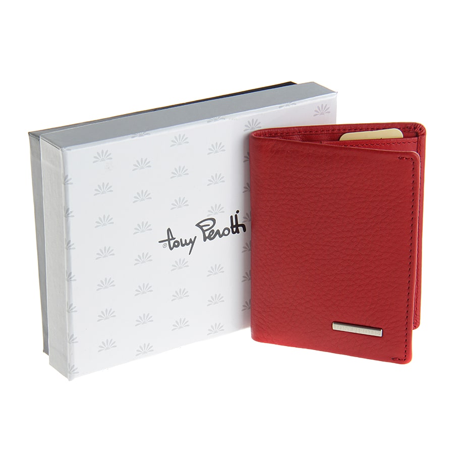 Гаманець жіночий шкіряний червоний Tony Perotti New Contatto 3549 rosso
