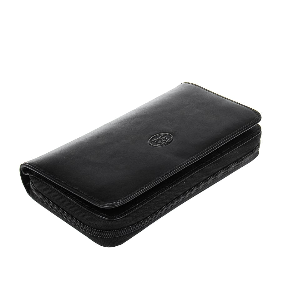 Portemonnee dames leer zwart Tony Perotti Italico 1192 nero