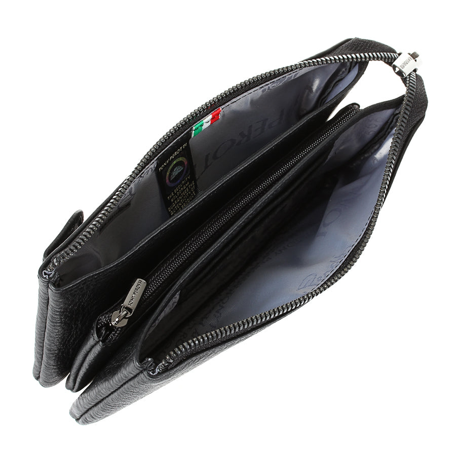 ブラック レザー クラッチ バッグ トニー ペロッティ New Contatto 2651 nero