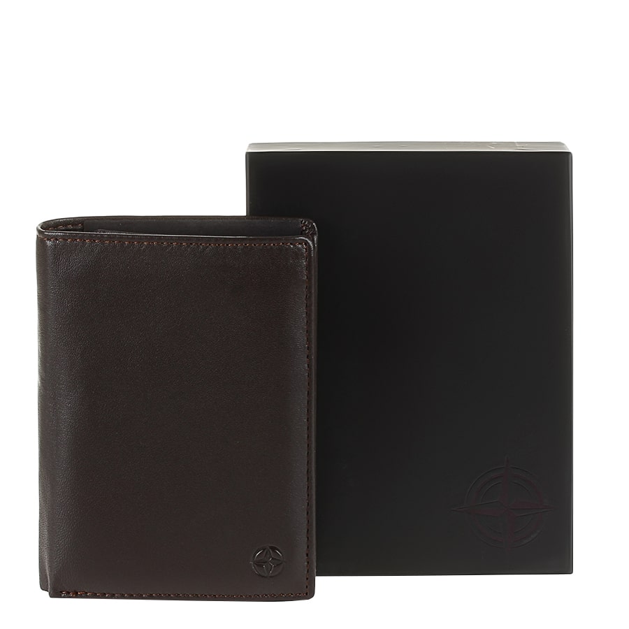 Portemonnee heren bruin leer Tony Perotti Cortina 5031 moro