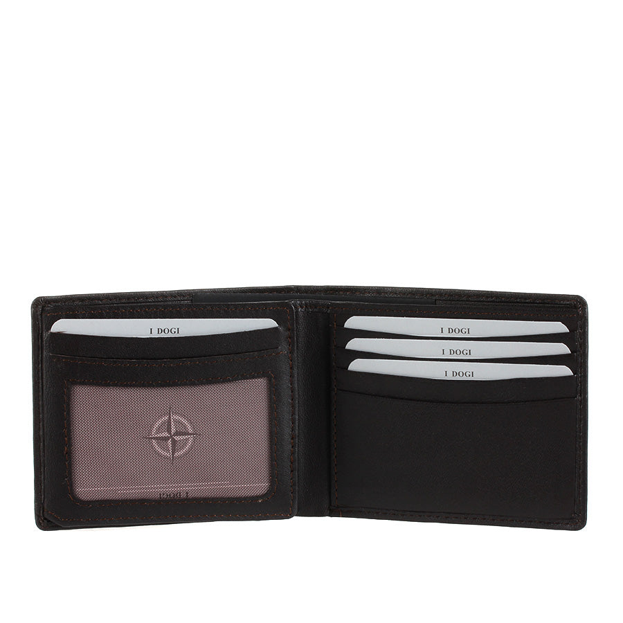 Wallet men's leather brown Tony Perotti Cortina 5077 moro