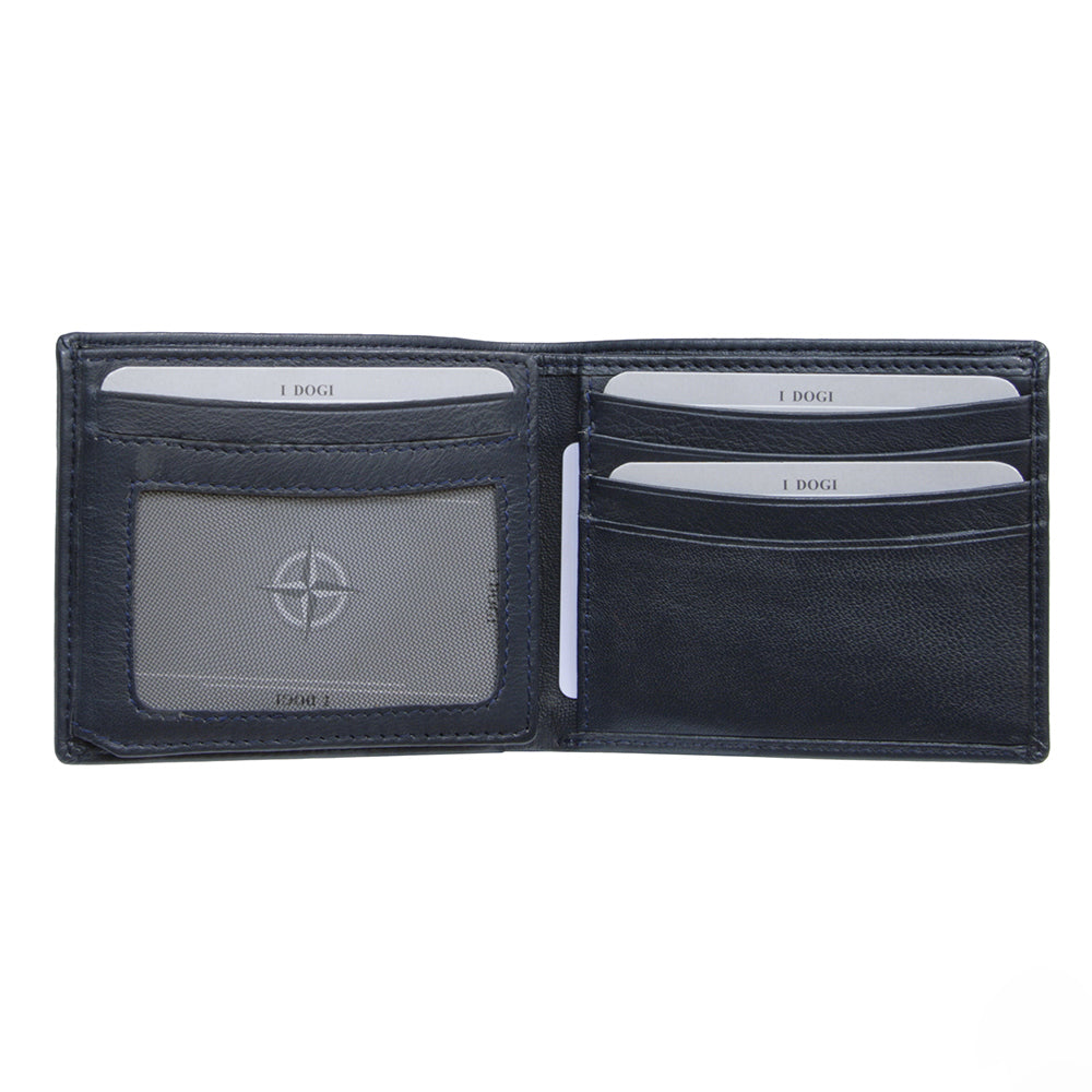 Гаманець чоловічий шкіряний синій Tony Perotti Cortina 5077 navy