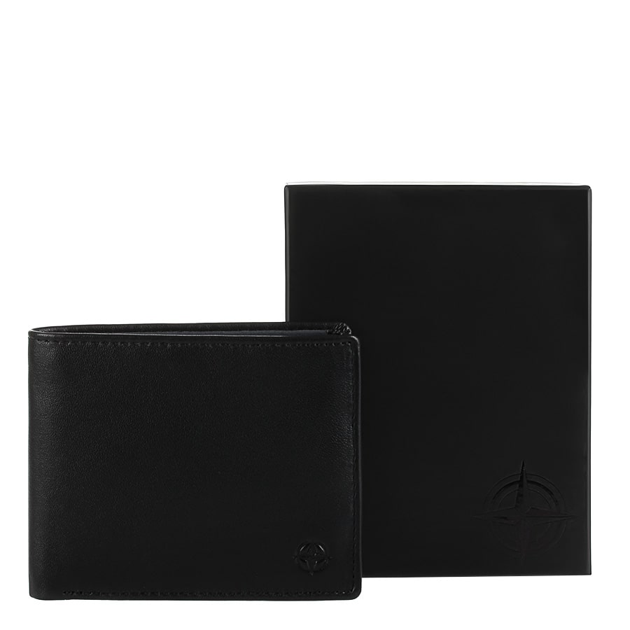 Портмоне чоловіче шкіряне чорне Tony Perotti Cortina 5077 nero