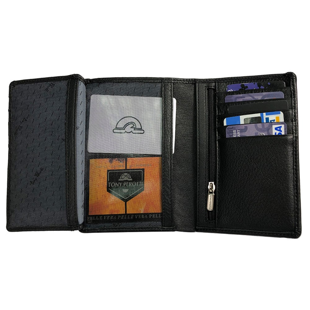 財布 メンズ ブラック レザー Tony Perotti Inserto 3351 nero