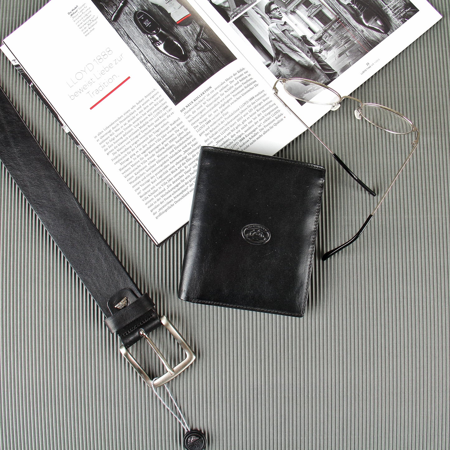 Portemonnee heren leer zwart Tony Perotti Italico 1153 nero