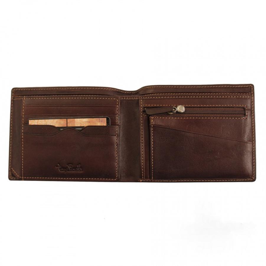 Гаманець чоловічий шкіряний коричневий Tony Perotti Italico 1656 moro