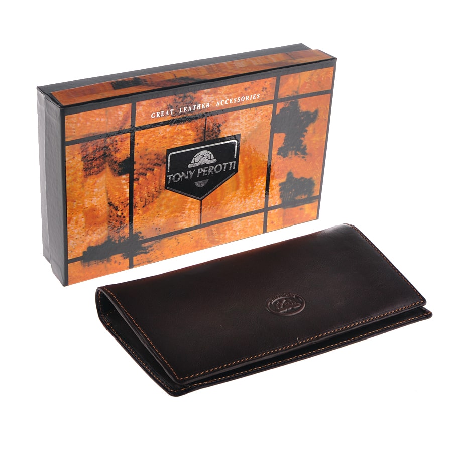 Гаманець чоловічий шкіряний коричневий Tony Perotti Italico 1696 moro