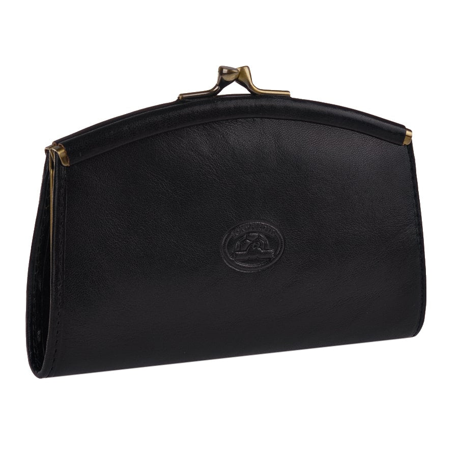 Wallet women's leather black with fermoire clasp Tony Perotti Italico 356L nero - img 3