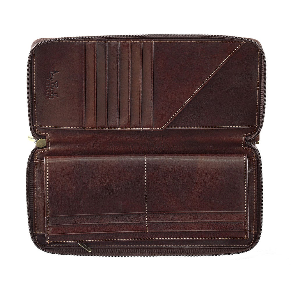 Clutch heren leer bruin Tony Perotti Italico 9770 moro