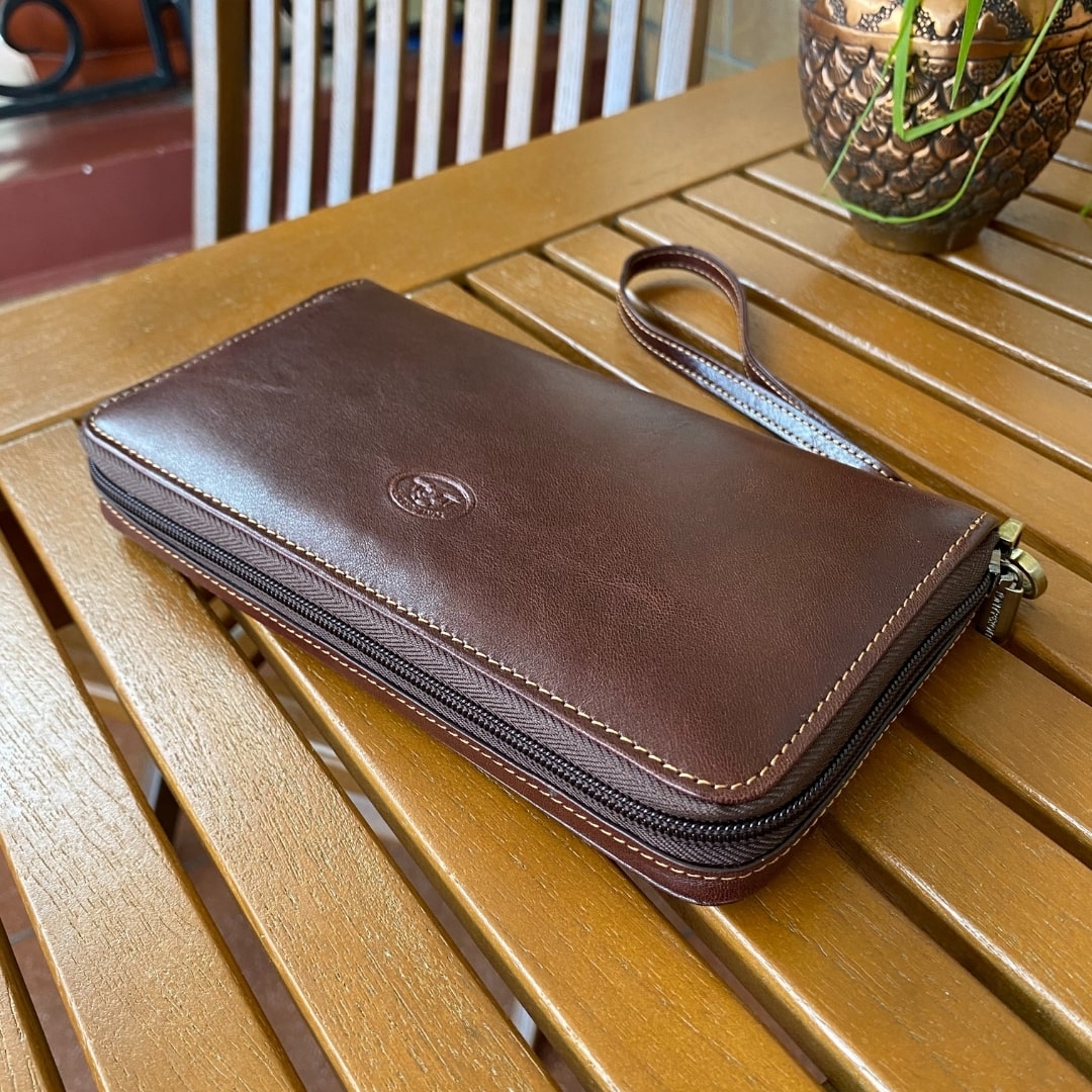 Клатч чоловічий коричневий шкіряний Tony Perotti Vernazza 3528-21 moro