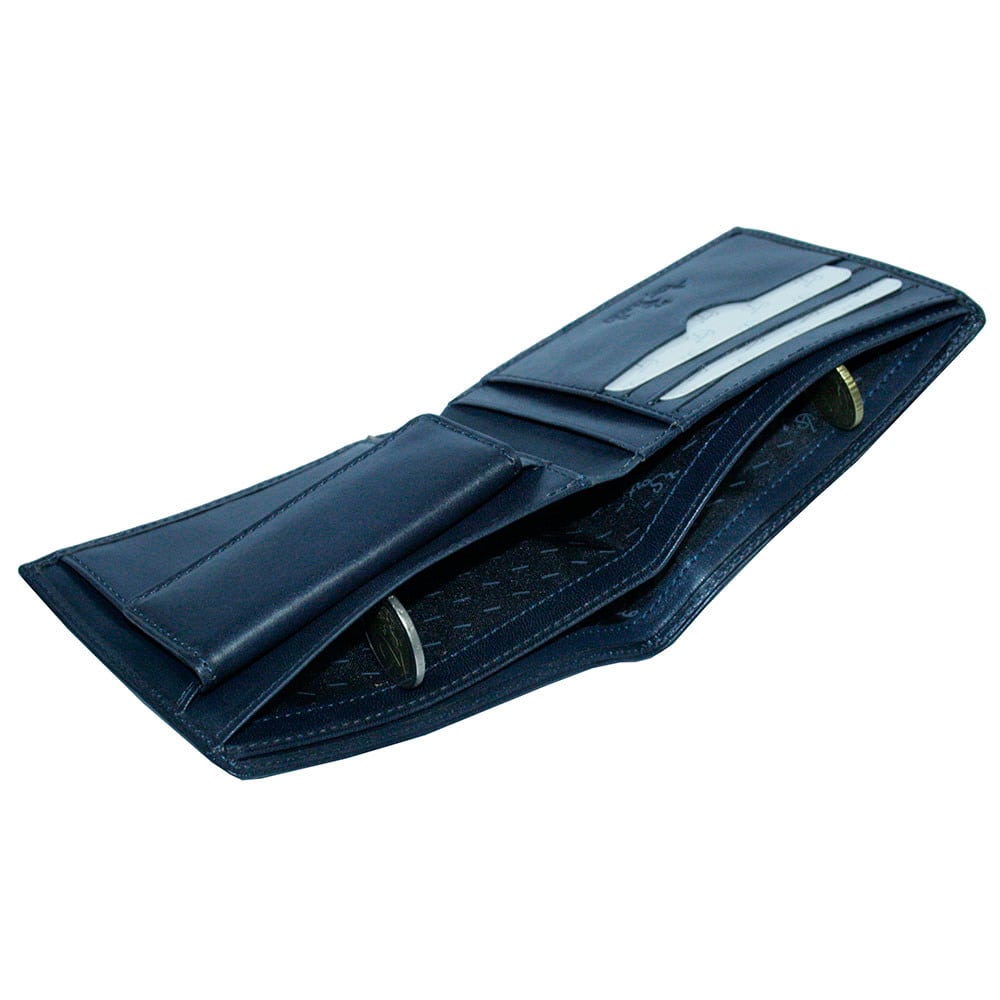 Portemonnee heren leer blauw Tony Perotti Viasorte 534 navy