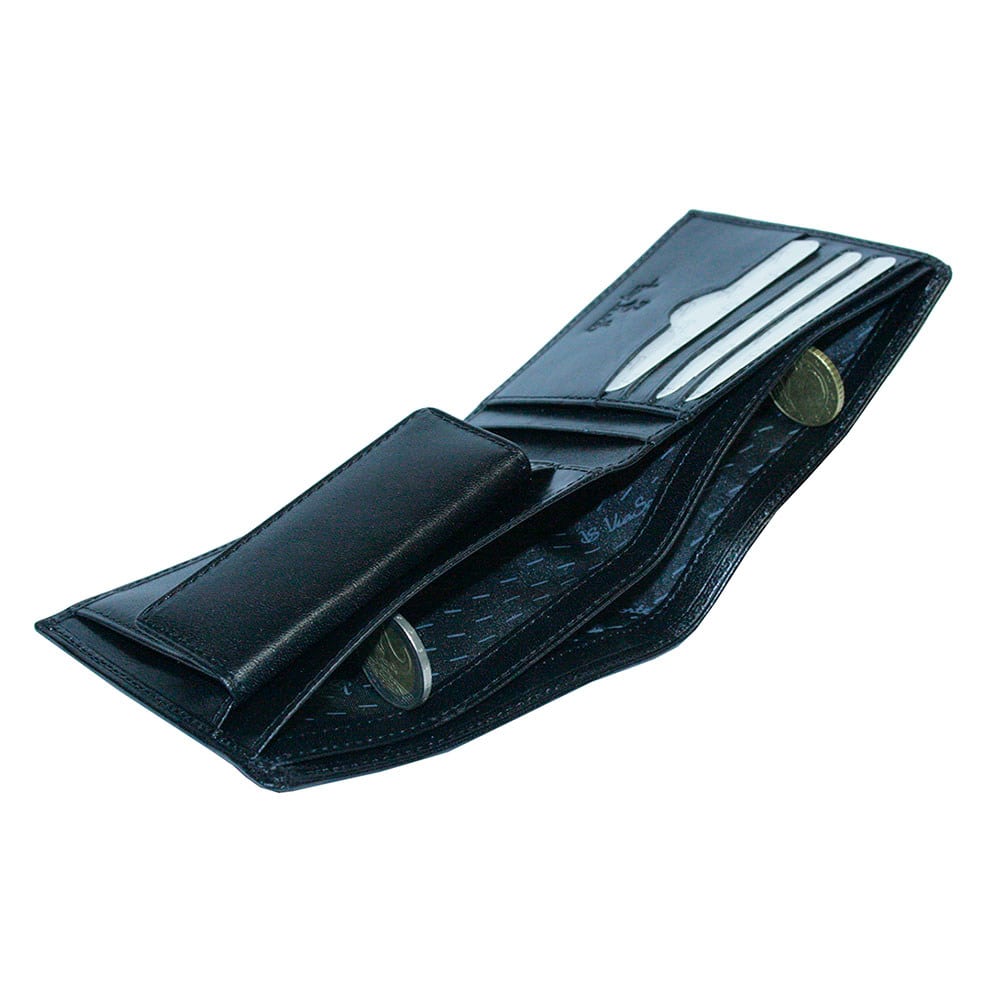 Portemonnee heren leer zwart Tony Perotti Viasorte 534 nero