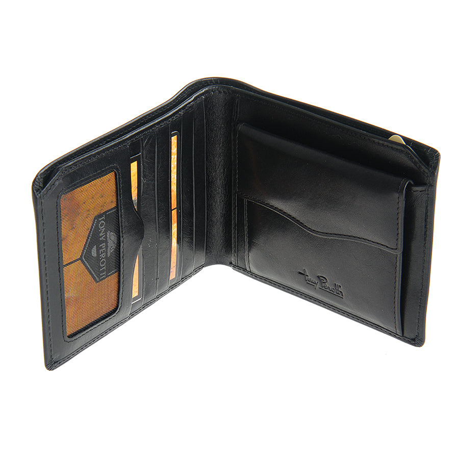 Портмоне чоловіче шкіряне чорне Tony Perotti Italico 2337 nero