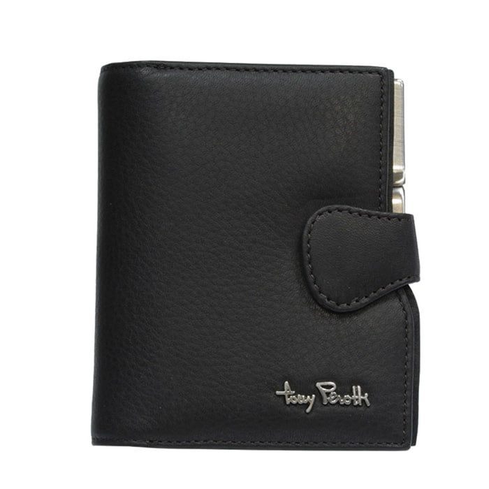 Portemonnee Dames leer zwart Tony Perotti Contatto 2656 nero
