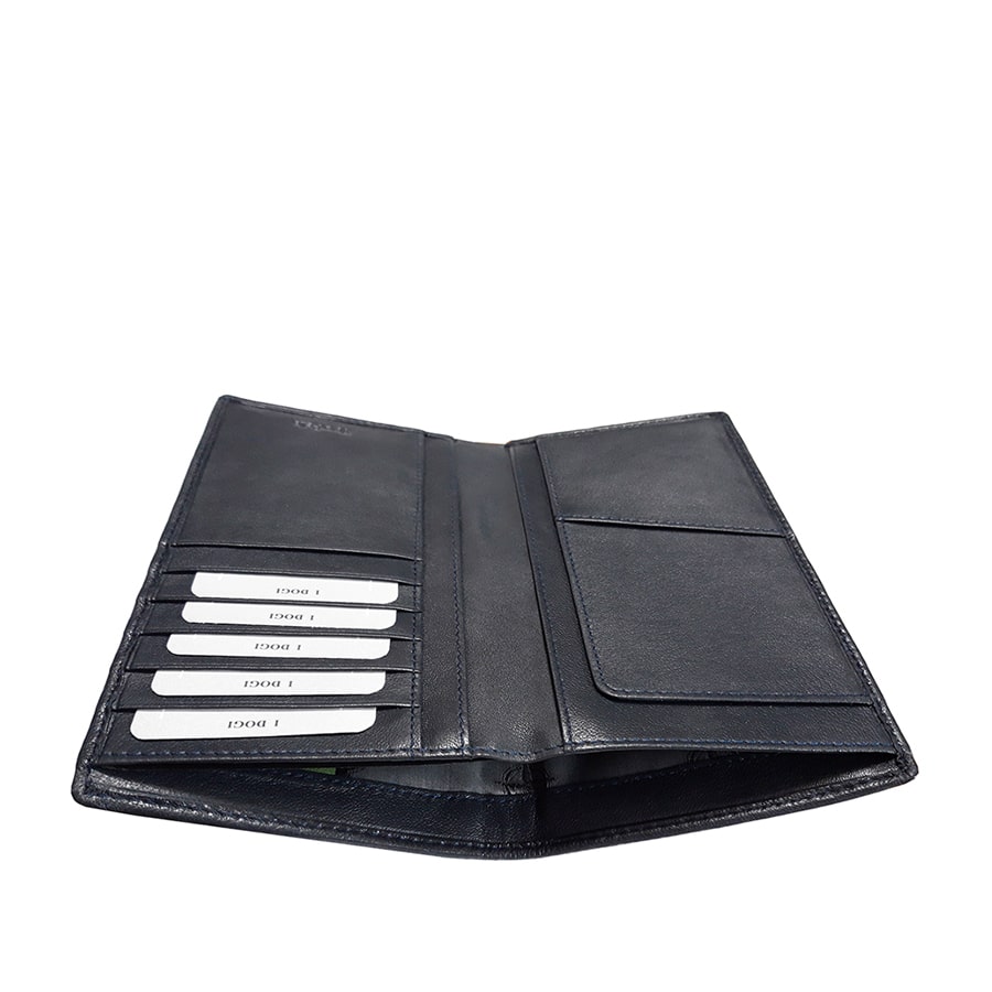 Просторий шкіряний синій гаманець Tony Perotti Cortina 5024 navy