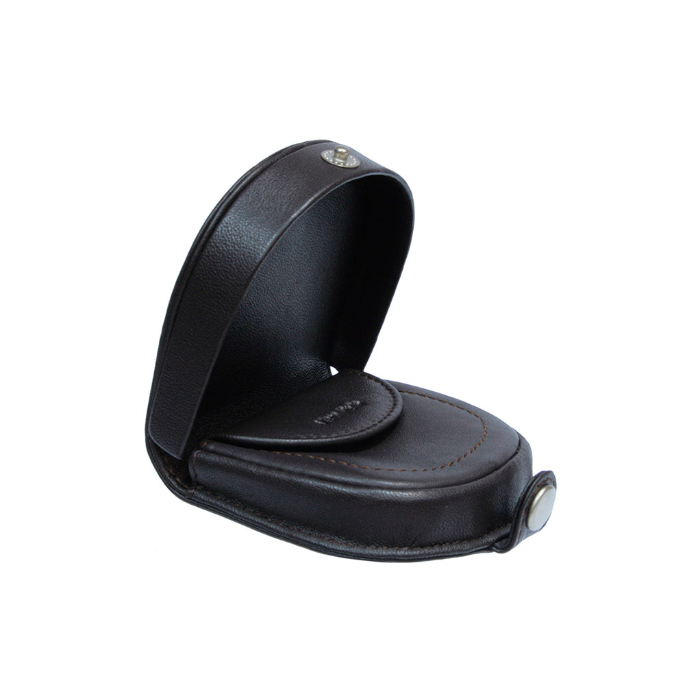 Tony Perotti Cortina 5070 with the flap fully lifted — the second compartment under its own leather flap (black colourway shown)