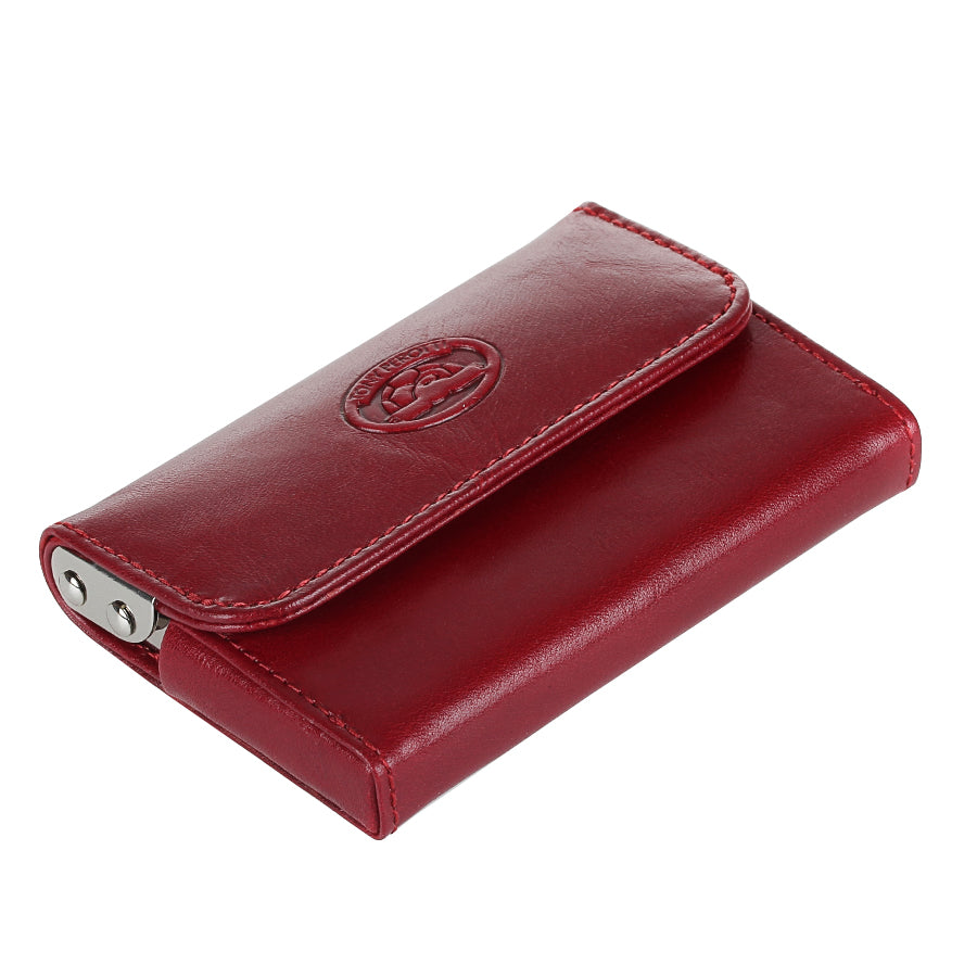 Tony Perotti Italico 2680 rosso — the closed case seen from above, showing the lid and the embossed emblem