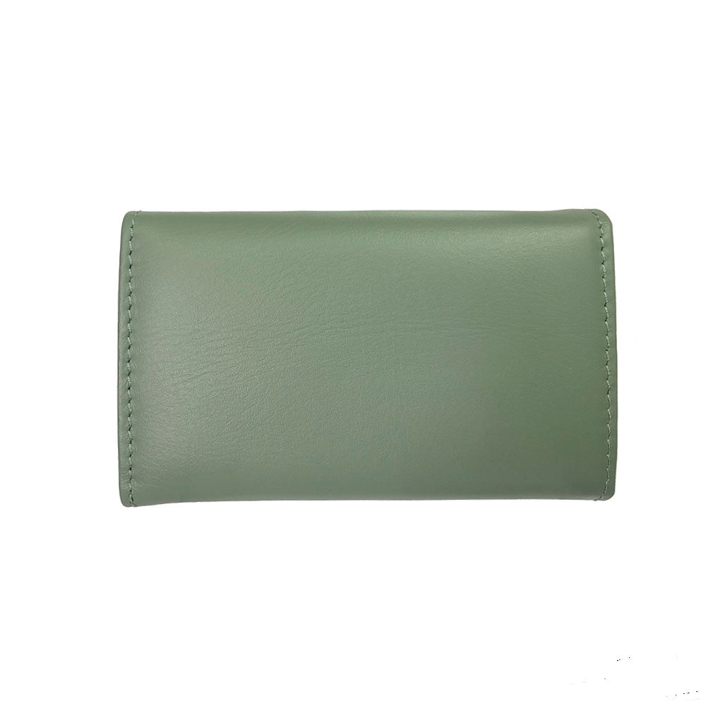Tony Perotti New Rainbow 1117 salvia — the plump folded profile of the case seen from the back