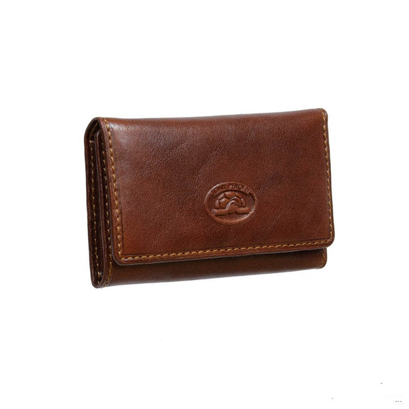 Tony Perotti cognac bull leather key case — Italico 2532 cognac