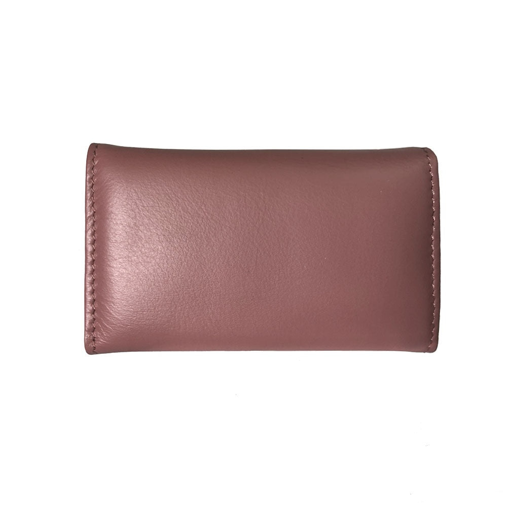 Tony Perotti New Rainbow 1117 rosa antico — closed at an angle, showing the soft matte calf leather and the press stud