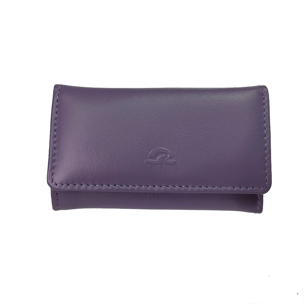 Tony Perotti New Rainbow 1117 viola — closed at an angle, showing the soft matte calf leather and the press stud