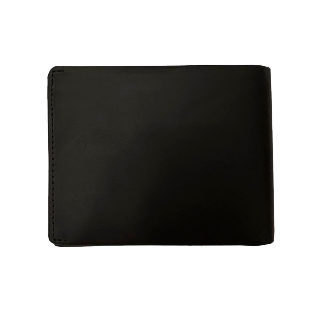 Tony Perotti Men’s Black Vintage-Look Leather Bifold Wallet with Coin Pocket — Arno 533 nero