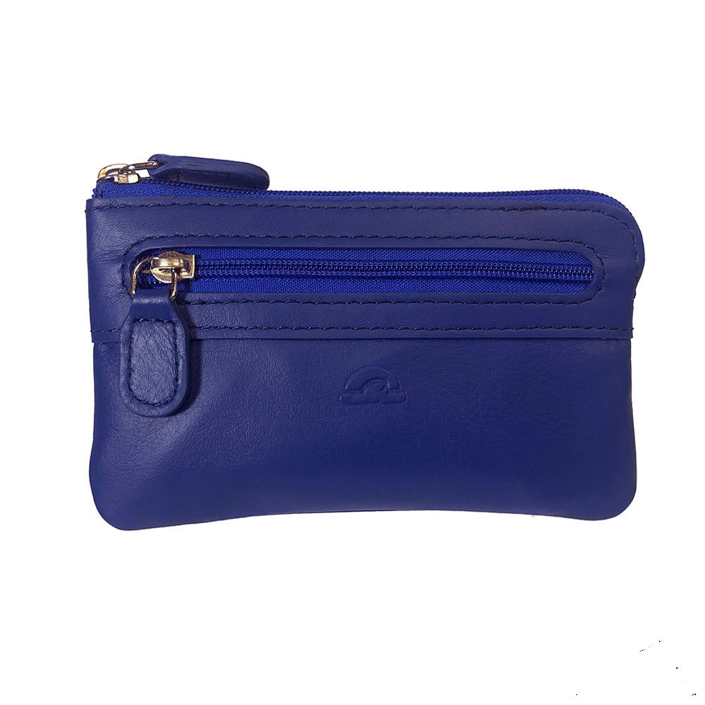 Tony Perotti New Rainbow 359 bluette — front view: the main zip along the top and the separate zip pocket below it