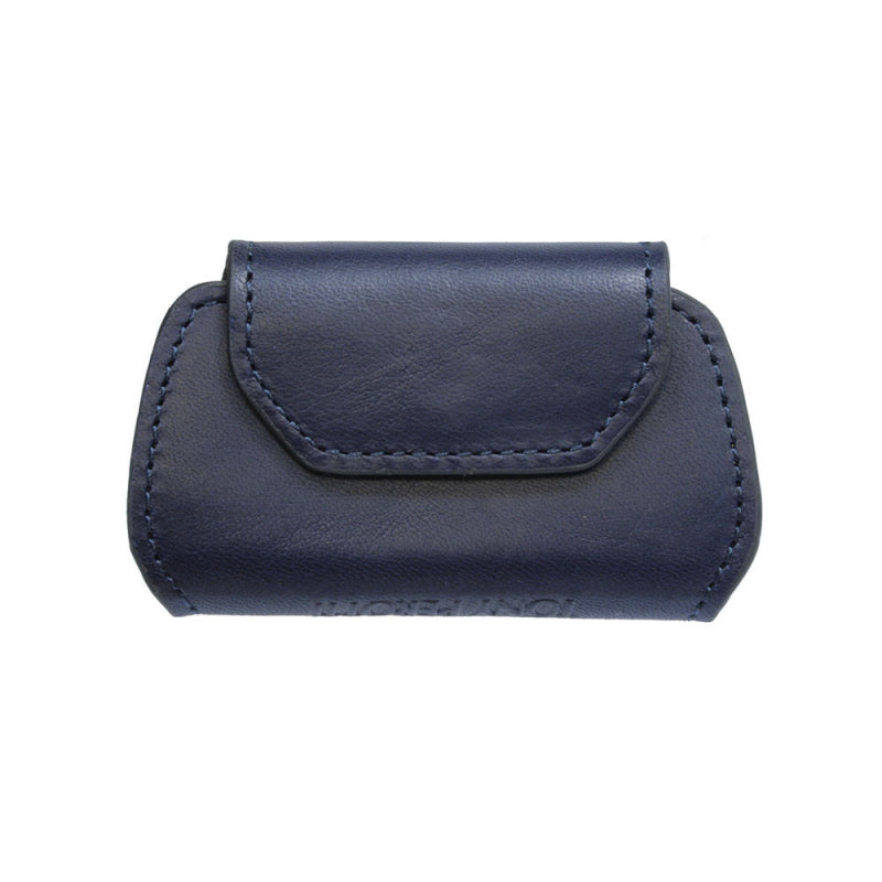 Tony Perotti Nevada KR-199 navy — navy leather key organiser closed, the cover folded over the keys