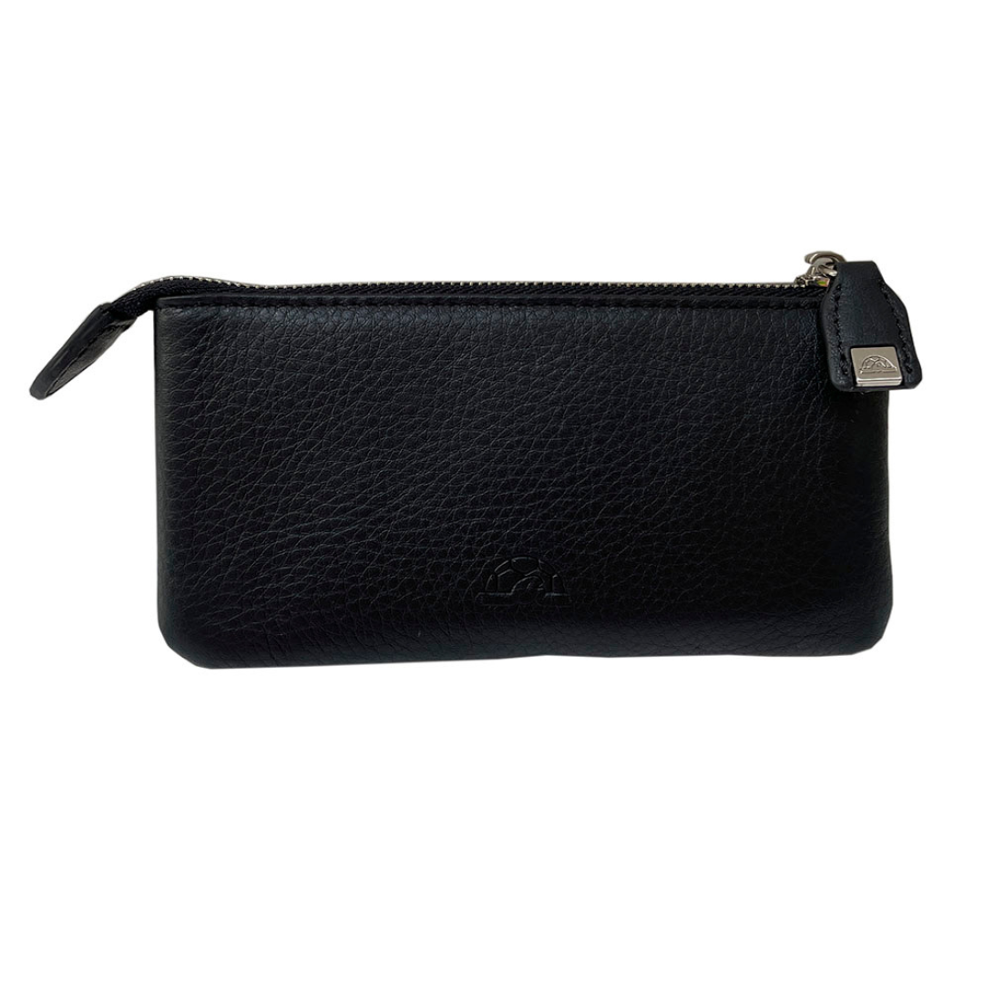 Tony Perotti Contatto 3350 nero — the back of the pouch with the embossed Tony Perotti turtle
