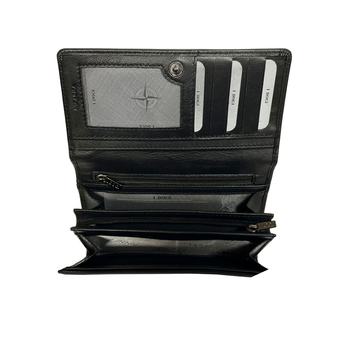 Black Cortina 5008 wallet interior detail
