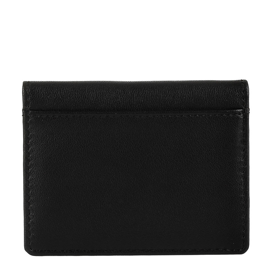 Tony Perotti Cortina 5046 nero — the back face in smooth matte calf leather with its own outer slip pocket