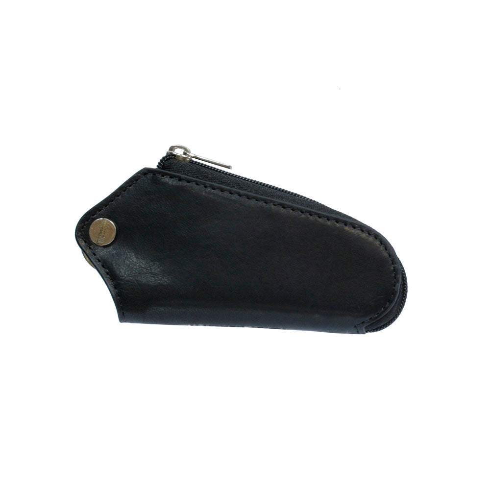 Tony Perotti Nevada 2694 nero — lying at an angle, showing the tapered shape and the silver zip pull