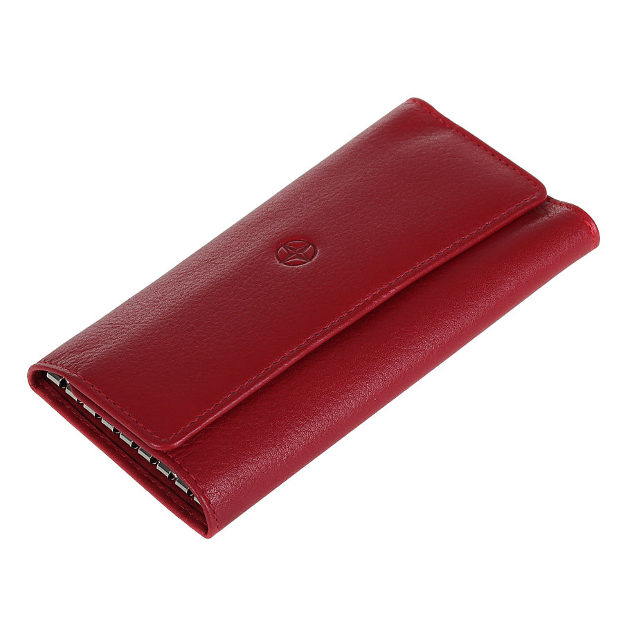 Tony Perotti Cortina 5022 rosso — lying at an angle, the hook bar showing along the folded edge