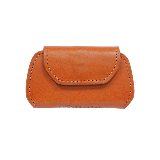 Tony Perotti Nevada KR-199 arancio — orange leather key organiser closed, the cover folded over the keys