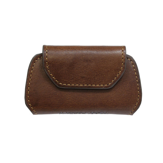 Tony Perotti Nevada KR-199 cognac — cognac leather key organiser closed, the cover folded over the keys
