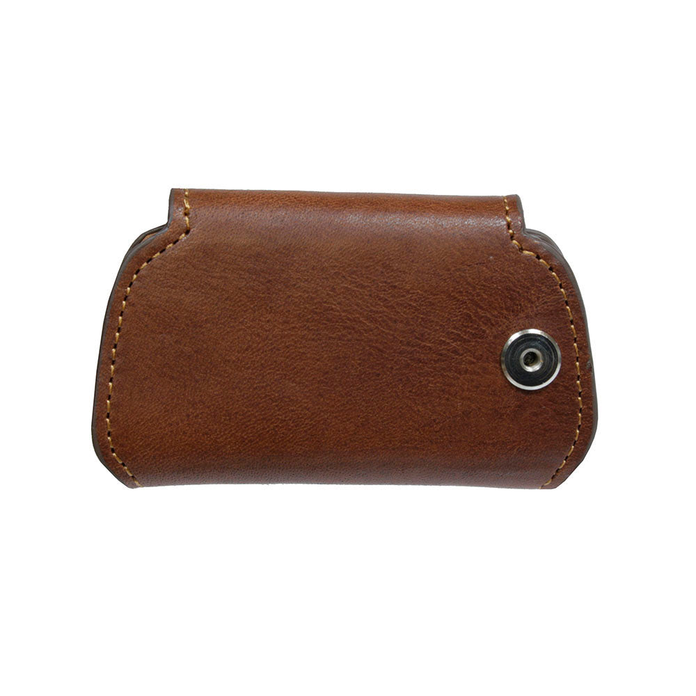 Tony Perotti Nevada KR-199 cognac — back of the case with the press stud that holds the cover shut